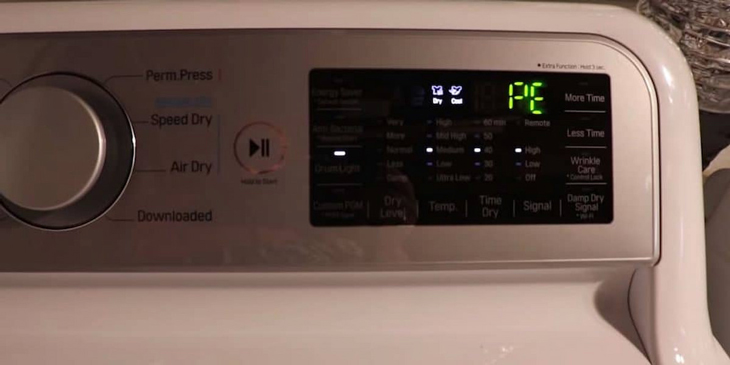 Lỗi PE máy giặt LG là gì?